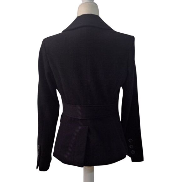Eddie Bauer Women's Wool Blend Lapel Black Work Office Jacket Blazer Sz 6 - Picture 3 of 8